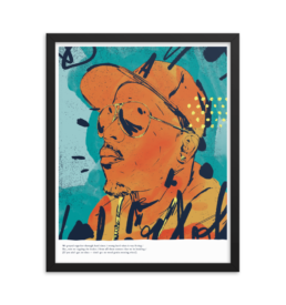 "Fat Sax" - 16x20in framed print